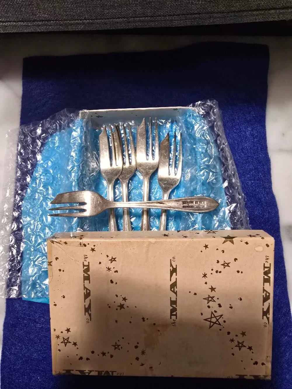 Vintage Sheffield England Loxley Dessert / Pastry Forks 5
